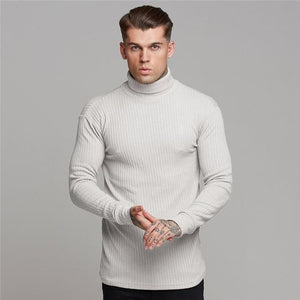 Autumn Fashion Men's T-shirt Sweater O-Neck Slim