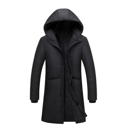 90% white duck down long jackets men Winter long parkas Waterproof