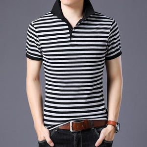 Casual Polo Shirts Short Sleeve Men Summer Cotton Breathable