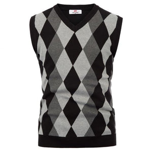 classic England Style Men knitted tops sweater Stylish Sleeveless