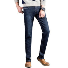 Load image into Gallery viewer, Men&#39;S Jeans Homme Straight Biker Moto Jean Pants